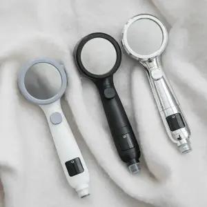 맨사템 온오프 온도표시 고수압 필터 샤워기 헤드 수압상승