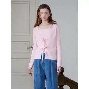 [롯데백화점]올리브데올리브 나시 세트 리본 가디건 (OK5MD220)