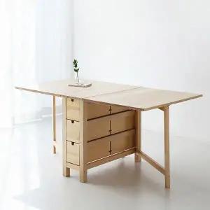 인터데코 접이식테이블 다용도테이블 자작나무 MK5658