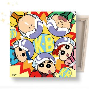 DIY 보석십자수 짱구는 못말려 짱구와 떡잎마을 방범대 캔버스 25x25cm