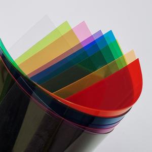 더이안 두꺼운 셀로판지 A4 투명 0.3mm 9색세트 PVC 칼라필름지 셀로판필름