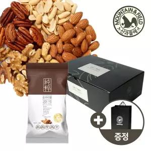 [산과들에] 오직견과 하루견과 순수다움 50봉 선물세트 +쇼핑백 (견과선물)