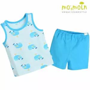 [보리보리/모이몰른]유아 빅웨일 나시 상하복 세트