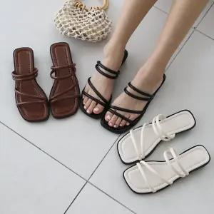 투웨이 샌들 뮬 두가지 스타일 에페 스트랩 뮬 샌들 슬리퍼