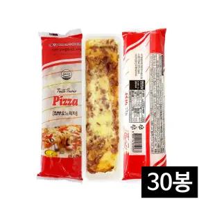 참부오느 사각미니피자 110g 30봉 PC방 편의점 매점빵 추억의 냉동조각피자