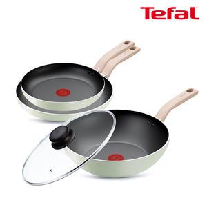 테팔 인덕션 민트 세이지 4종(팬24+28+웍28+유리뚜껑28)