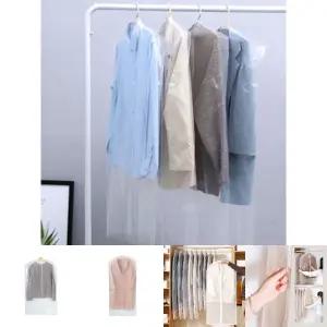 세탁소 비닐 옷커버 100장/헹거/커버/옷/옷장/정장/옷걸이/행거/카바/먼지/세탁/양복/보관/덮게/의류/1회용