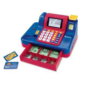 러닝리소스 계산대 놀이 LER 2690 금전출납기 달러모형세트 지폐 동전포함 어린이계산대