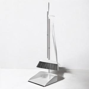 리빙밸류 쓰레받기 빗자루세트 가정용 업소용 실내용 학교 미용실 사무실 청소용품 스텐드 롱