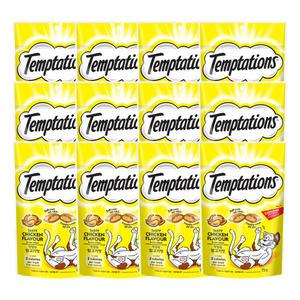 템테이션 고양이 스낵 맛있는 닭고기맛 75g 12개 / 고양이간식