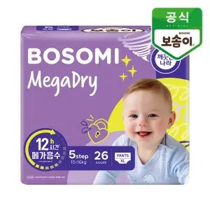 보솜이 메가드라이 팬티형 기저귀 특대형 26개입 1개