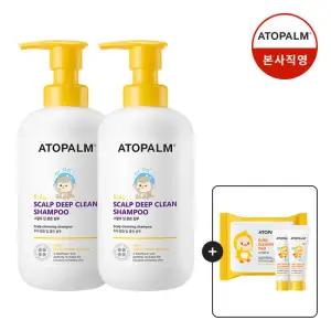 [아토팜] 스칼프 딥 클린 샴푸 460mlX2 (증정)허니로션20ml*2+2in1샴푸20ml 3/23~3/29