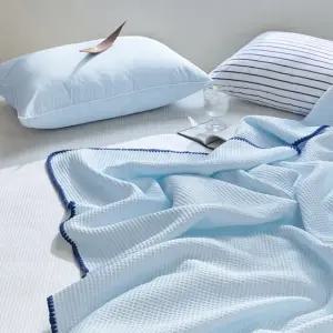 [전연령 사용]샤베트 와플조직 냉감 홑이불 3컬러 미니 SS Q K