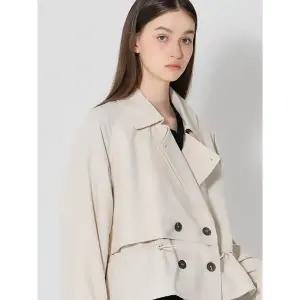 [르샵]소매 셔링 덧장 바바리 자켓 택가격 179000원 _P394926559