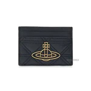 [롯데백화점]비비안 웨스트우드 SS25 여성 ORB 퀄티드 카드지갑 54030007W L006U N403