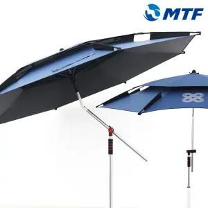 초간편 이중 각도 조절 2단 파라솔 캐츠트레일 360도 회전 암막 방수 낚시 캠핑