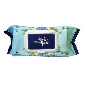 쉽게 톡 두배로커진 배로물티슈 블루 오리지날 1박스 20개입) 캡형 엠보 물티슈 순면감촉 다용도 물티슈