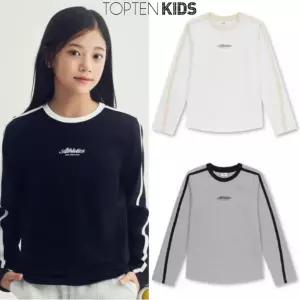 [탑텐키즈](마산점)25년 SS 여아) 소프트 코튼 테이프 배색 슬림 긴팔티MKF2TS2201