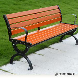 공원 벤치 야외 정원 카페 등받이 나무 철제 주물 의자