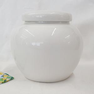 풍문당 초재진보 소금단지 백자 달항아리 도자기 항아리 액막이 풍수 인테리어 소품