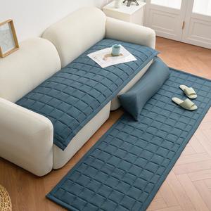 부드러운 소프트워싱 푸딩 사계절 소파패드 2인용