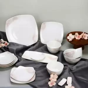 [행남자기] 핑크벨 유화 홈세트 4인용 19p 가벼운 그릇(B세트)