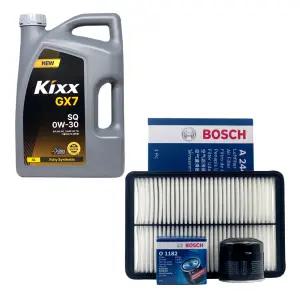 트랙스 크로스오버 가솔린 엔진오일 킥스 GX7 0W30 4리터 보쉬 오일필터 에어필터