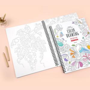 신상 핑크풋 힐링 컬러드로잉 쉬운버전 컬러링 북 스프링 색칠공부 어른 성인 도안 선물