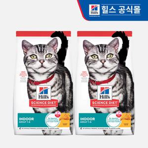 힐스 고양이사료 어덜트 인도어 1.6kg x 2개 (5532)