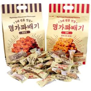 명가 꽈배기 참깨 500g + 흑당 500g, 개별포장, 옛날과자,주전부리 간식