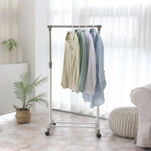 이동식행거 웜그레이  500스탠드 매장용 사무실 옷방 아이방 철제 튼튼한 공간활용 옷걸이 정리 수납 행거
