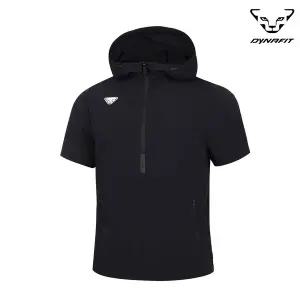 [다이나핏](강남점)경량 우븐소재 공용 XERO FUZE 제로 퓨즈 반팔 아노락 Black YUM24603Z1 _GNMJ