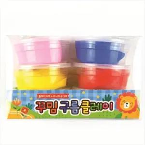 꾸밈 칼라 클레이세트 6색 세트 구름클레이 조각 도구 점토 놀이