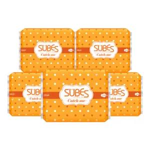 슈베스 캐치미 슬림 생리대 5팩 / 중형 대형 오버바이트 팬티라이너 슈퍼 롱