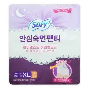 쏘피 안심숙면 팬티 특대형 입는 오버나이트 생리대 팬티형 XL 사이즈 SOFY 7개입