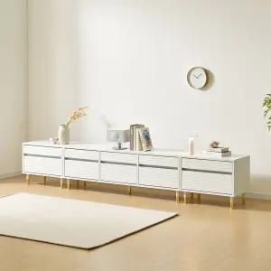 [우아미가구]제라 템바보드 거실장 풀세트 2700