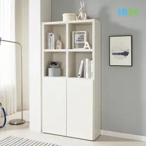 데코라인(매장상품) 우유니 810 4단 도어형 책장