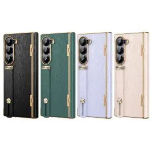 [유니커블]갤럭시 z폴드 7 6 5 4 3 가죽 밴드 스트랩 거치대 힌지 보호 하드 지폴드 제트폴드 폴더 케이스