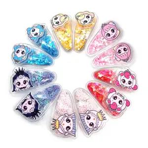 프린세스 캐치티니핑6 투명 여아 헤어핀 똑딱핀 6종택1