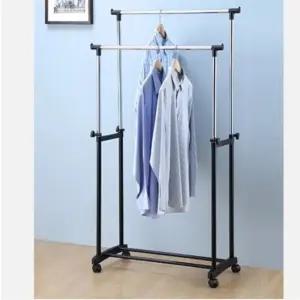 이동식 더블행거 이동식행거 바퀴행거 옷행거 2단행거 3단행거