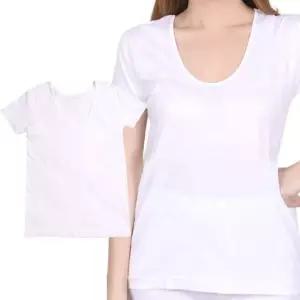 TRY 트라이 여성 순면 편한 흰색 반팔 런닝 면티 속티