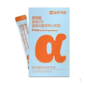 일양약품 프라임 알파CD 알파시클로덱스트린 3G X 30포 원데이 시디 분말