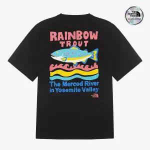 [노스페이스] [노스페이스 공식] NT7UR12J 화이트라벨 리버메이트 반팔 라운드티_BLACK