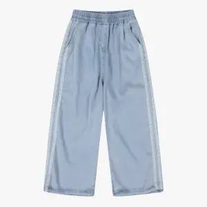 [로엠걸즈] 옆선 레이스 얇은 와이드 데님 RGTJ2552C