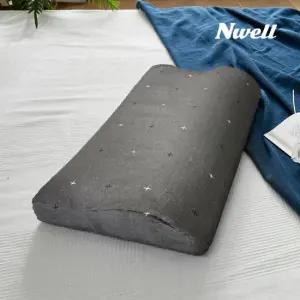 느웰 천연라텍스 굴곡형 슬림 경추베개(디자인)