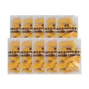 산들네이처 콘립 냉동 콘립 냉동옥수수 캠핑음식 캠핑요리 10kg (1kg x 10봉)