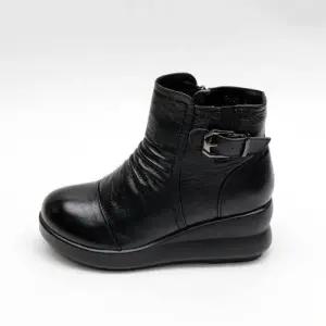 제이시 발편한부츠 7cm 굽높은 통굽기모겨울부츠 B061