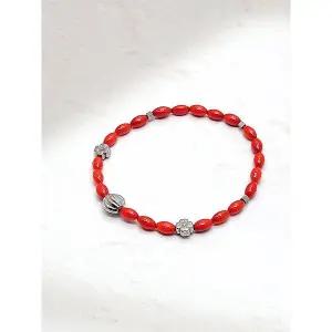 [하프클럽/그레이스캘리]레드 산호 원석 팔찌