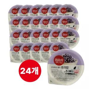 CJ 햇반 흑미밥 210g 24개