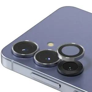 [신지모루](당일) 갤럭시 S25FE 링보호 카메라 강화유리 링형 실버 메탈 프레임 액정보호필름